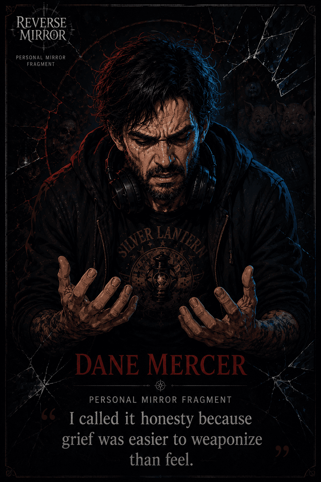 Portrait of Dane Mercer, the Grief Streamer