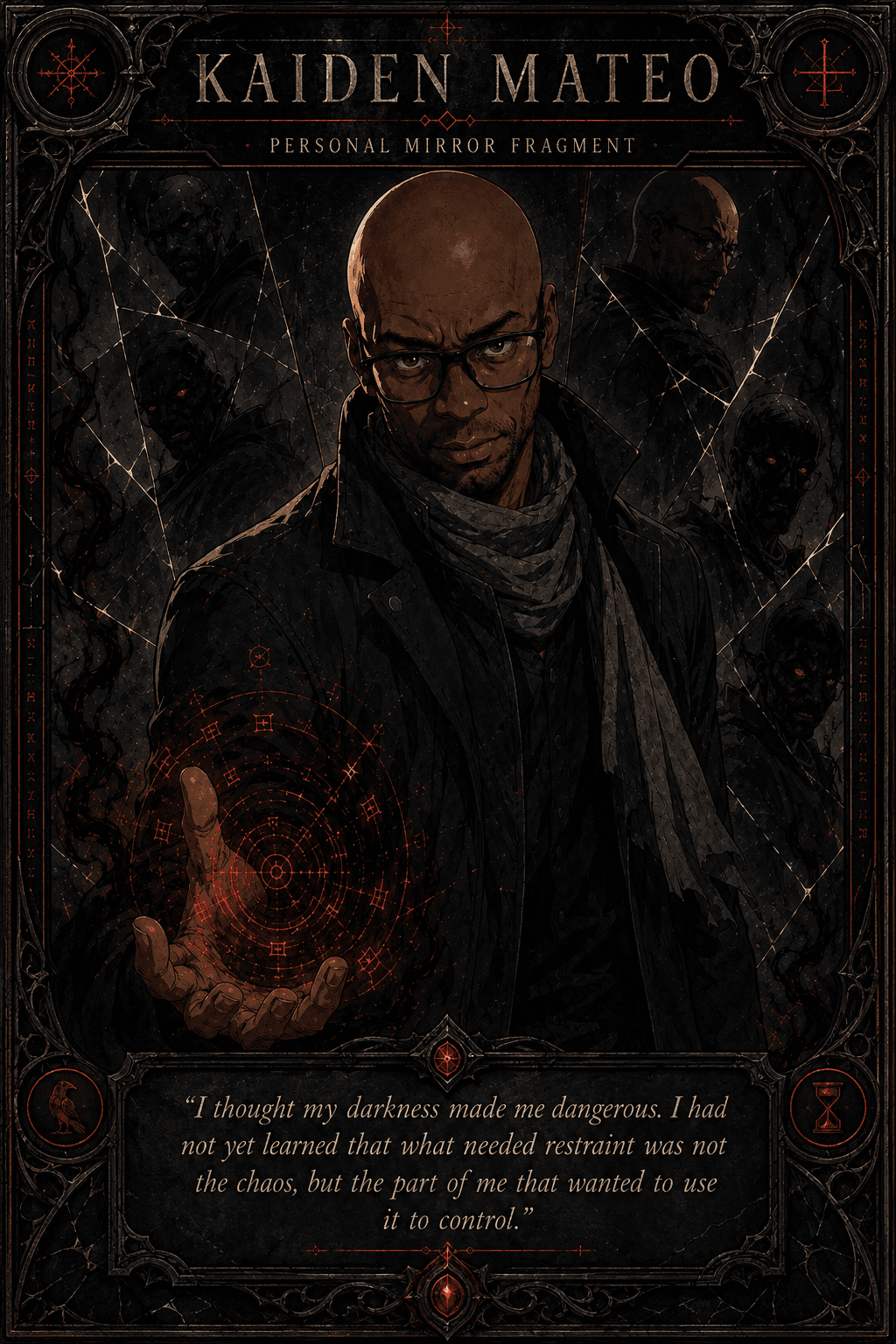 Portrait of Kaiden Mateo, the Conscious Chaos Bearer