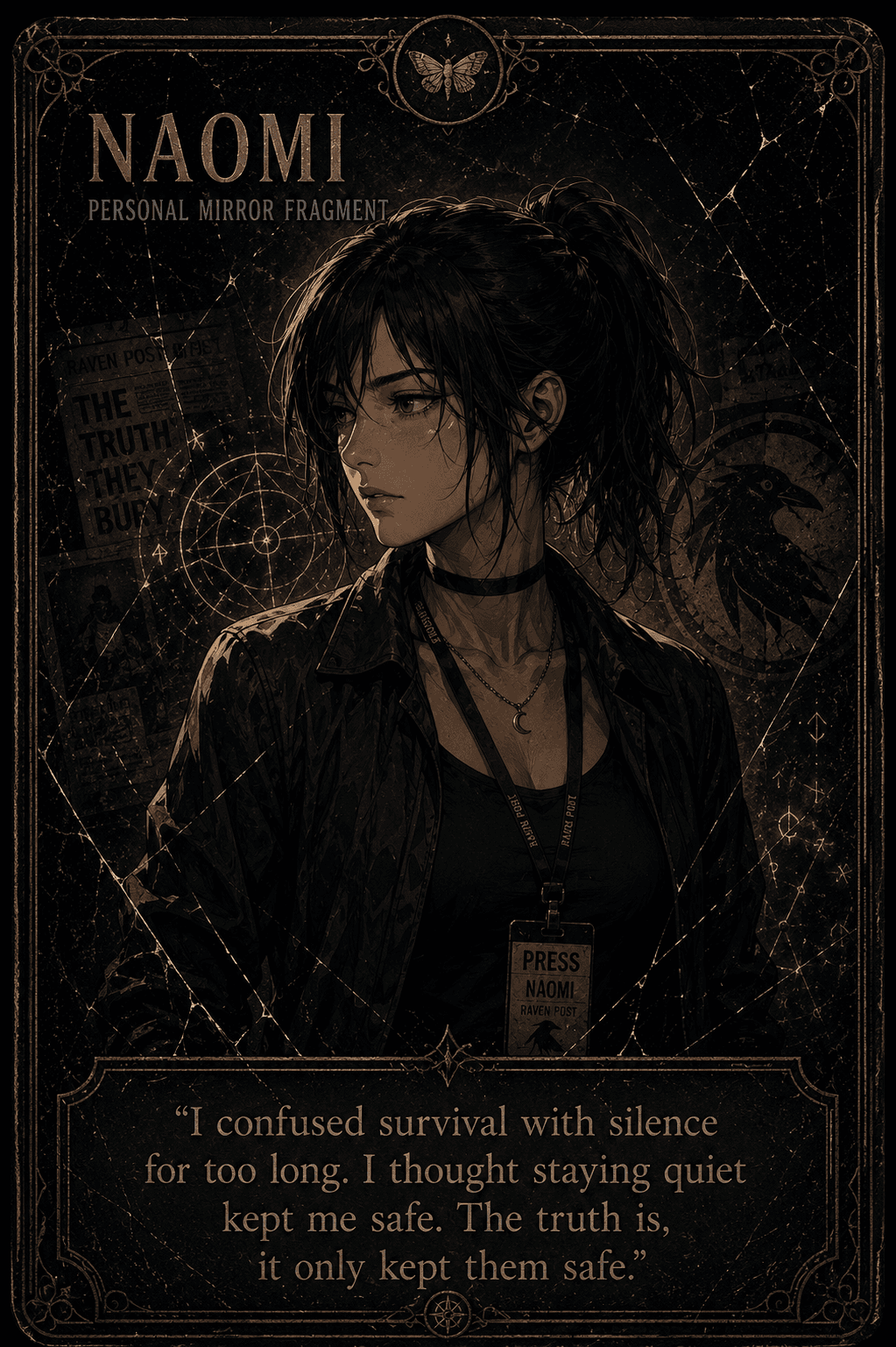 Portrait of Naomi, Witness of the Frame