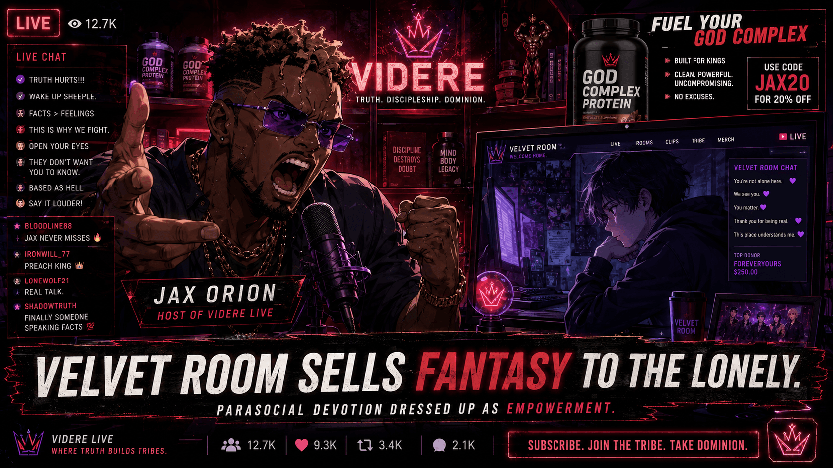 Jax Orion, host of The Iron Mirror